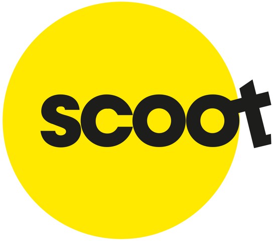 logotipo amarelo scoot companhia aerea